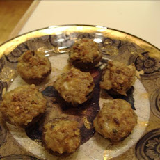 Blue Cheese & Hazelnut-Stuffed Mushrooms