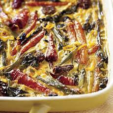 Spring Vegetable Fricassée with Saffron Cream