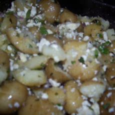 Crushed New Potatoes With Mint & Feta