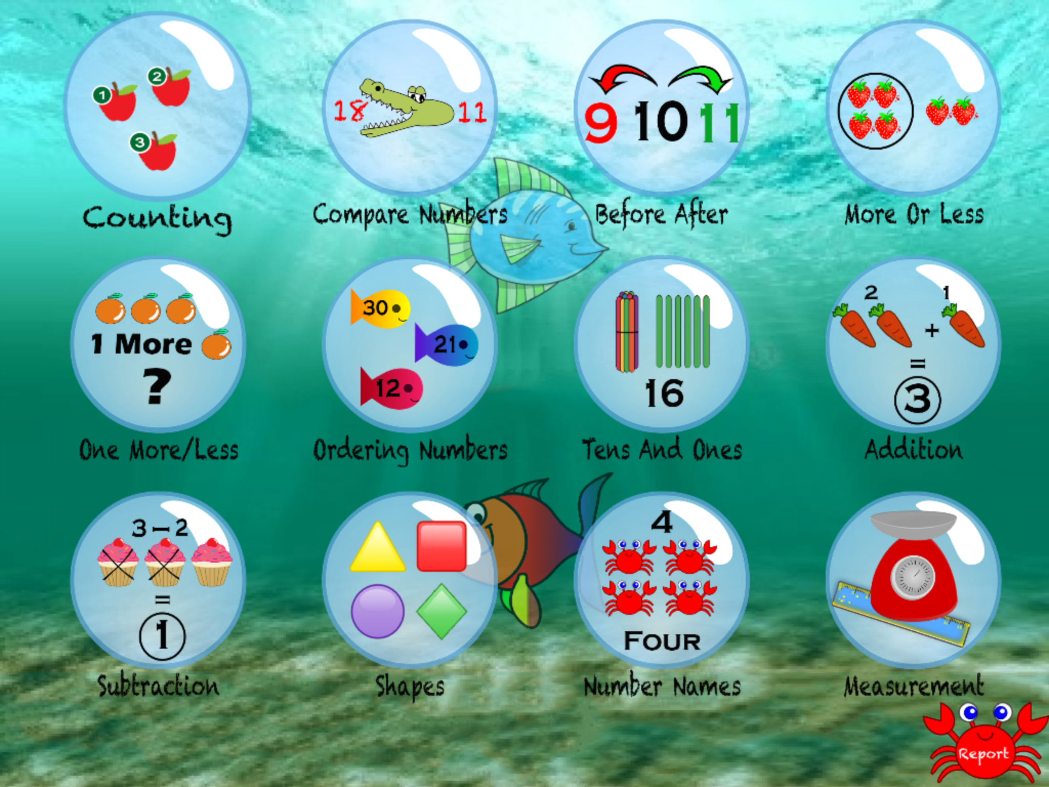 Android application Fun Math for Kindergarten Kids screenshort