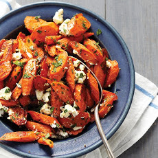 Roasted Carrots with Feta and Parsley