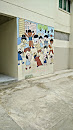 Racial harmony mural at blk 18