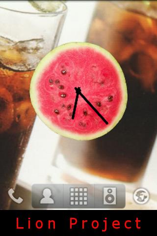 Watermelon clock