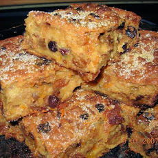 Traditional Fruity and Spiced Bread Pudding - With Brandy!