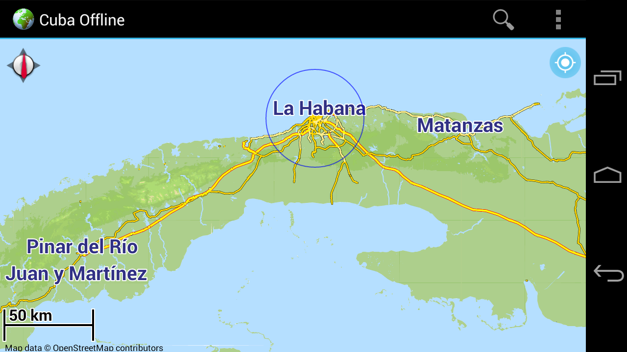 Android application Offline Map Cuba screenshort