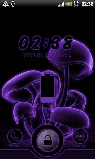 Purple Neon GO Locker theme