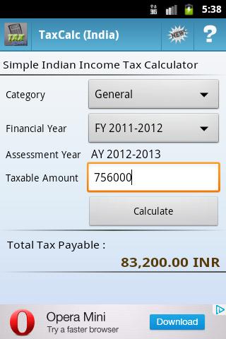 Tax Calculator India