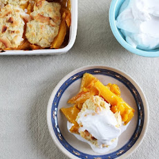 Mango Cobbler with Coconut Whipped Cream