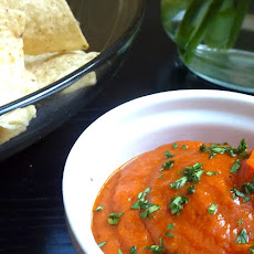 Roasted Red Pepper Dip with Cumin, Lime and Coconut Milk