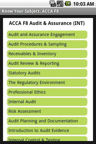 ACCA F8 Audit Assurance INT