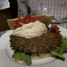 Lentil Burgers with Yogurt Mint Sauce