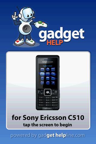 Sony Ericsson C510-Gadget Help