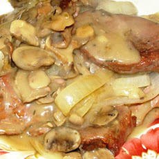 Herbed Mushroom Round Steak- Crock Pot