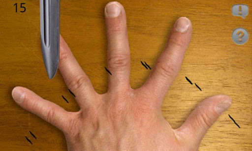 手指VS刀
