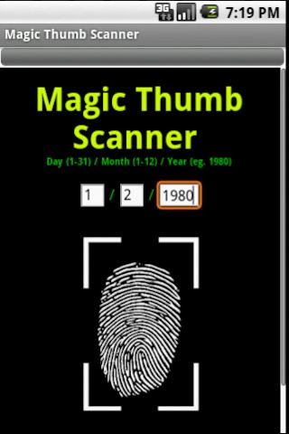 Magic Thumb Scanner