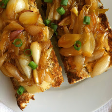 Spicy Tuna Melt with Caramelized Onions