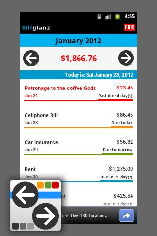 Billglanz Bill Tracker