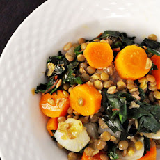 Lentil and Carrot Salad with Kale