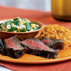 Flank Steak Marinated with Shallots and Pepper