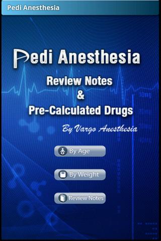 Pedi Anesthesia