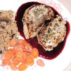 Pork Chops with Raspberry Sauce