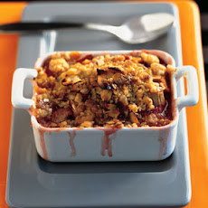 Strawberry-Rhubarb Crisps with Cardamom and Nutmeg