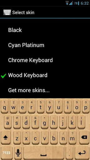 Wood Keyboard Skin