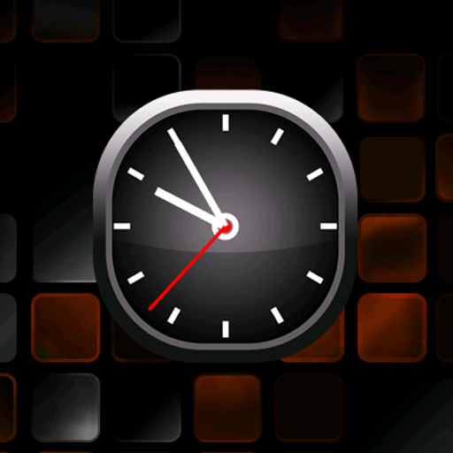 Orange Bold Analog Clock 個人化 App LOGO-APP開箱王