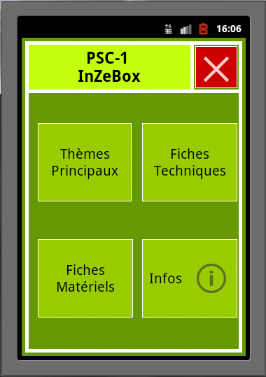 Android application Fiches Secourisme PSC1 screenshort