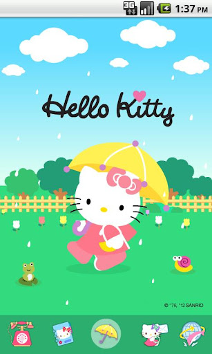免費下載個人化APP|Hello Kitty Rain Theme app開箱文|APP開箱王