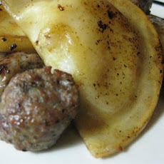 Pierogies and Sausages