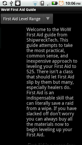 WoW First Aid