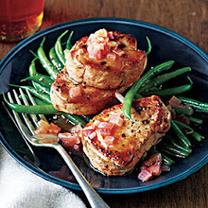 Pork Medallions with Whisky-Cumberland Sauce and Haricots Verts