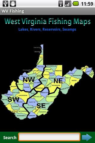 West Virginia Fishing Maps 9K