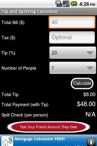 Tip and Splitting Calculator