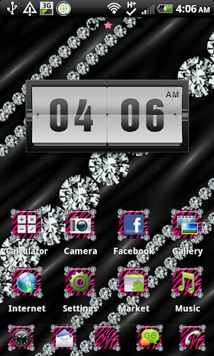 【免費個人化App】THEME - Zebra Diamonds 2-APP點子