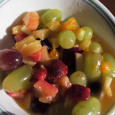 Cool Fruit Salad With Light Sauce