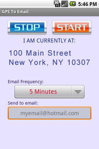 GPS to Email Tracking