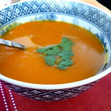 Moroccan Spiced Squash and Carrot Soup