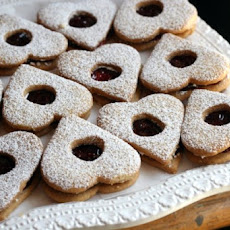 Valentines Day Linzer Heart Cookies