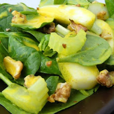 Pear, Spinach, Walnut & Celery Salad
