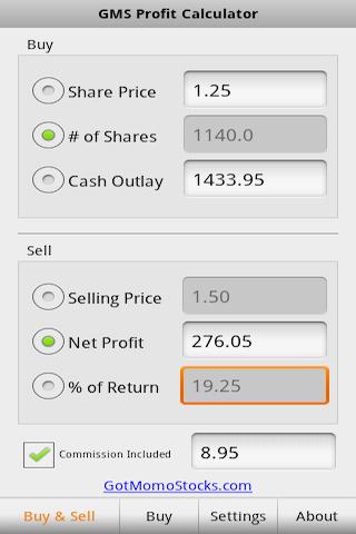 Stock Profit Calculator