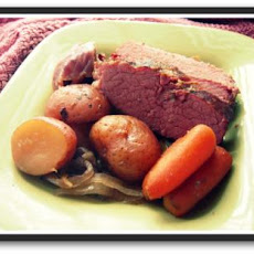 Crock Pot Apple and Brown Sugar Corned Beef
