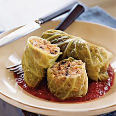 Whole Grain and Italian Sausage–Stuffed Cabbage