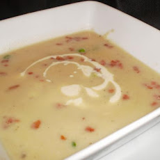 Potato Soup With Crispy Bacon