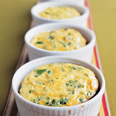 Crustless Broccoli-Cheddar Quiches