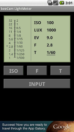 beeCam Light Meter