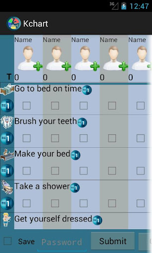 Reward Kids Chart Chore Chart