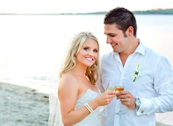 Rebecca & Anthony at  Fiji Beach Resort & Spa by Hilton