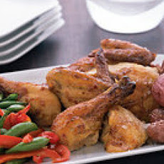 Grilled Cajun Chicken with Crisp Taters